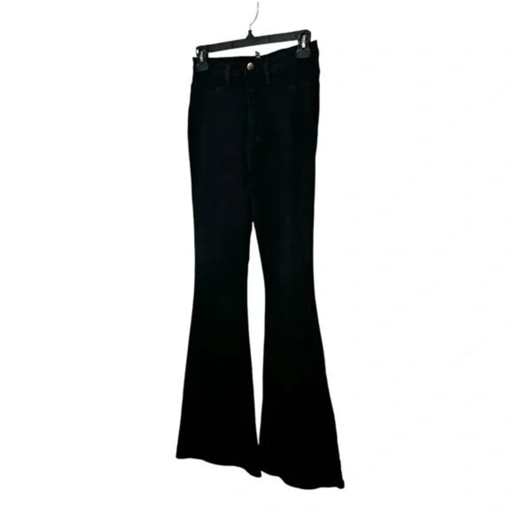 Fashion Nova Black High Rise Flare Leg Jeans Size 26